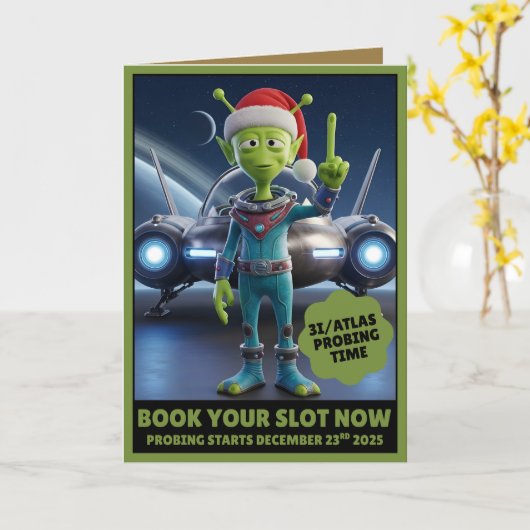 Funny 3I/ATLAS probing time card カード (黄色い花)