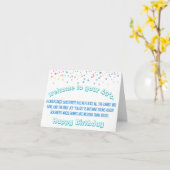 Funny 40 Birthday Card - 40th Birthday カード (黄色い花)