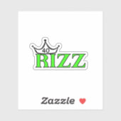 Funny 40 RIZZ Milestone Birthday Custom-Cut Vinyl  シール (シート)