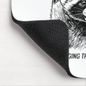 Funny 40th Birthday Est 1986 Feral & Forty Rac マウスパッド (コーナー)