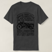 Funny 49 Years Old Biker Retro Style Classic Motor Tシャツ (デザイン正面)