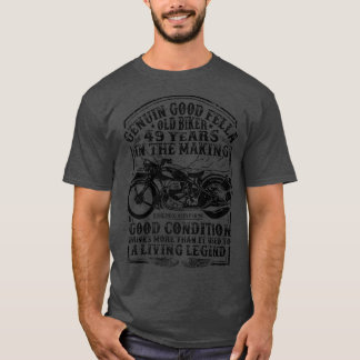 Funny 49 Years Old Biker Retro Style Classic Motor Tシャツ
