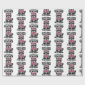 Funny 4th Grade Teacher Also Feral Snarky ラッピングペーパー (フラット)