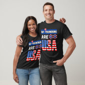Funny 4th of july my pronouns are USA Tシャツ (ユニセックス)