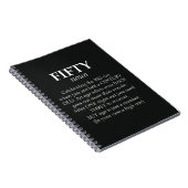 Funny 50th Birthday Gifts 50 Years Old Fifty Humor ノートブック (右側)