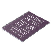 Funny 50th Birthday Gifts Fifty Typography Humor ノートブック (左側)