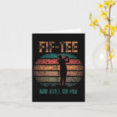 Funny 50th Birthday Golf Pun Golfing 50 Year Old G カード (黄色い花)