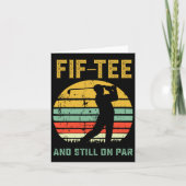 Funny 50th Birthday Golf Pun Golfing 50 Year Old G カード (正面)