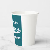 Funny 50th Birthday Retro Typography 紙コップ (左)