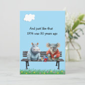 Funny 50th Year Reunion Digital Download 招待状 (スタンド正面)