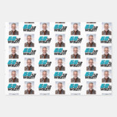 Funny 60 so what Quote Photo 60th Birthday ラッピングペーパーシート (正面3)