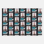 Funny 60 so what Quote Photo 60th Birthday ラッピングペーパーシート (正面)