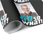 Funny 60 so what Quote Photo 60th Birthday ラッピングペーパー (ロールコーナー)