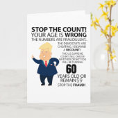 Funny 60th Year Birthday Present Happy Birth year カード (黄色い花)