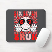 Funny 67 Bruh Valentines Six Seven Meme Hearts 6 7 マウスパッド (マウス)