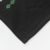 Funny 67 Buffalo Plaid Christmas Snow Ugly Sweater フリースブランケット (角)