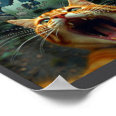 Funny 67 Cat Selfie 6 7 Brainrot Teen Boys Meme Ha ポスター (角)