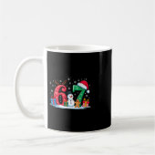 Funny 67 Christmas 6 7 Six Seven Meme 6 7 Matching コーヒーマグカップ (左)