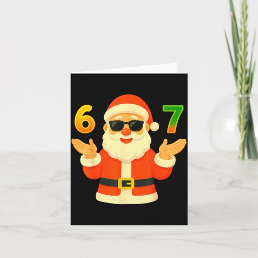 Funny 67 Christmas Design For Jolly Meme Fans  カード (正面)