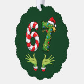 Funny “67” Christmas Ornament オーナメントカード (左)