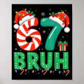 Funny 67 Christmas Pajama Xmas Six Seven Meme 6-7  ポスター (正面)