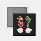 Funny 67 Christmas Pajamas Six Seven Meme 6 7 Elf  マグネット (正面/裏面)