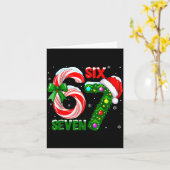 Funny 67 Christmas Shirts Boys Kids 6 7 Meme Pajam カード (黄色い花)