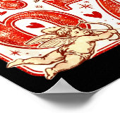 Funny 67 Cud Says 67 Valentine Couple Matching Six ポスター (角)