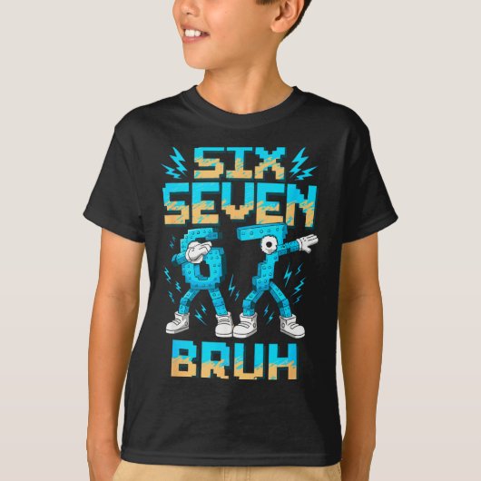 Funny 67 Dab Six Seven Burh Christmas 6 7 Dabbing  Tシャツ (正面)