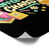 Funny 67 Days Of Coffee Retro Teacher Humor  ポスター (角)