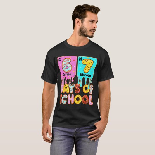 Funny 67 Days Of School Meme Periodic Table Drip G Tシャツ (正面フル)
