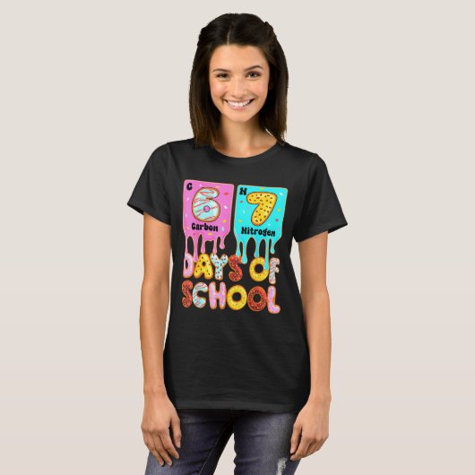 Funny 67 Days Of School Meme Periodic Table Drip G Tシャツ (正面フル)