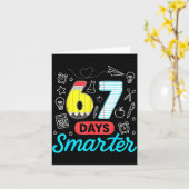 Funny 67 Days Smarter Six Seven Meme Teachers Stud カード (黄色い花)