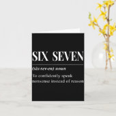 Funny 67 Definition The Meaning Of 67 Meme Six Sev カード (黄色い花)