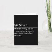Funny 67 Definition The Meaning Of 67 Meme Six Sev カード (正面)