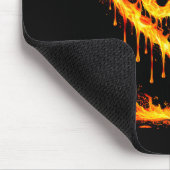 Funny 67 Flames Heart Love Six Seven Meme Celebrat マウスパッド (コーナー)