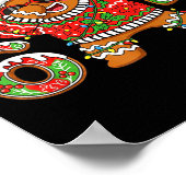 Funny 67 Gingerbread Six Seven Ice Cream Drip Chri ポスター (角)