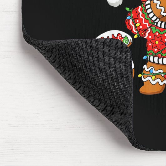 Funny 67 Gingerbread Six Seven Ice Cream Drip Chri マウスパッド (コーナー)