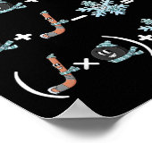 Funny 67 Hockey Drip Meme Number Math Teacher  ポスター (角)