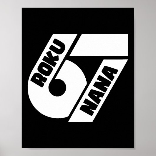 Funny 67 Japanese Meme Roku Nana Graphic Design ポスター (正面)