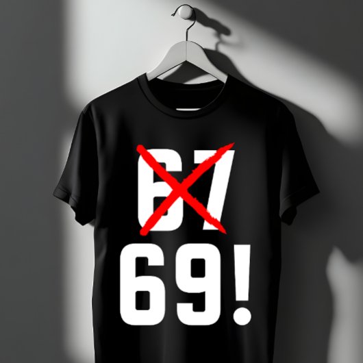Funny 67 Joke | Sarcastic Minimalist Humor Gift Tシャツ