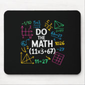Funny 67 Math Equation 100 Days Of School 100 Days マウスパッド (正面)