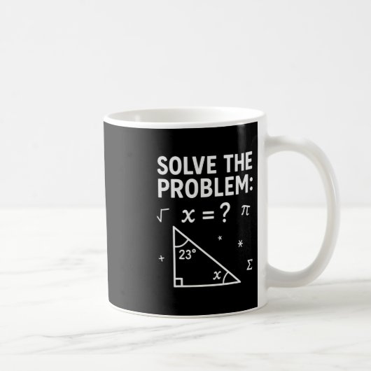 Funny 67 Math Meme Solve The Problem Teacher For S コーヒーマグカップ (右)