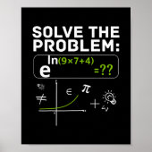 Funny 67 Math Meme Solve The Problem Teacher For S ポスター (正面)