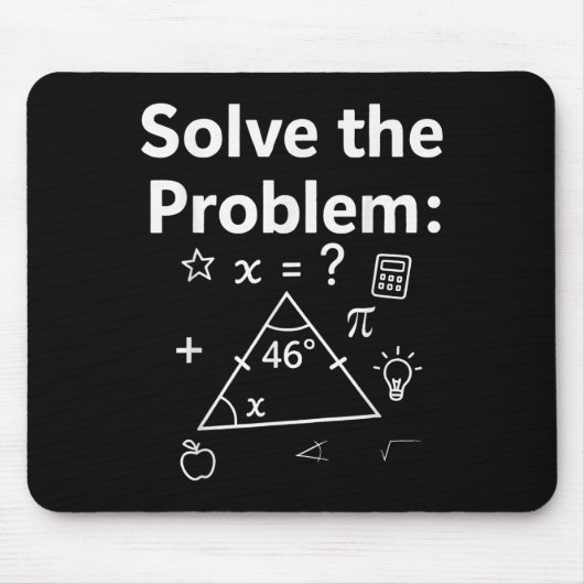 Funny 67 Math Meme Solve The Problem Teacher For S マウスパッド (正面)