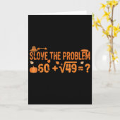 Funny 67 Math Meme Thanksgiving Gen Alpha Pemdas T カード (黄色い花)