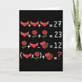 Funny 67 Math Teacher Valentine Math Teacher Women カード (正面)