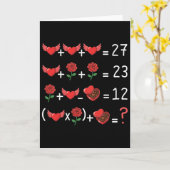 Funny 67 Math Teacher Valentine Math Teacher Women カード (黄色い花)