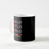 Funny 67 Math Teacher Valentine Math Teacher Women コーヒーマグカップ (正面左)