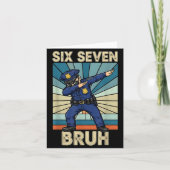 Funny 67 Meme 6 7 Six Seven Liceman Lice Officer R カード (正面)